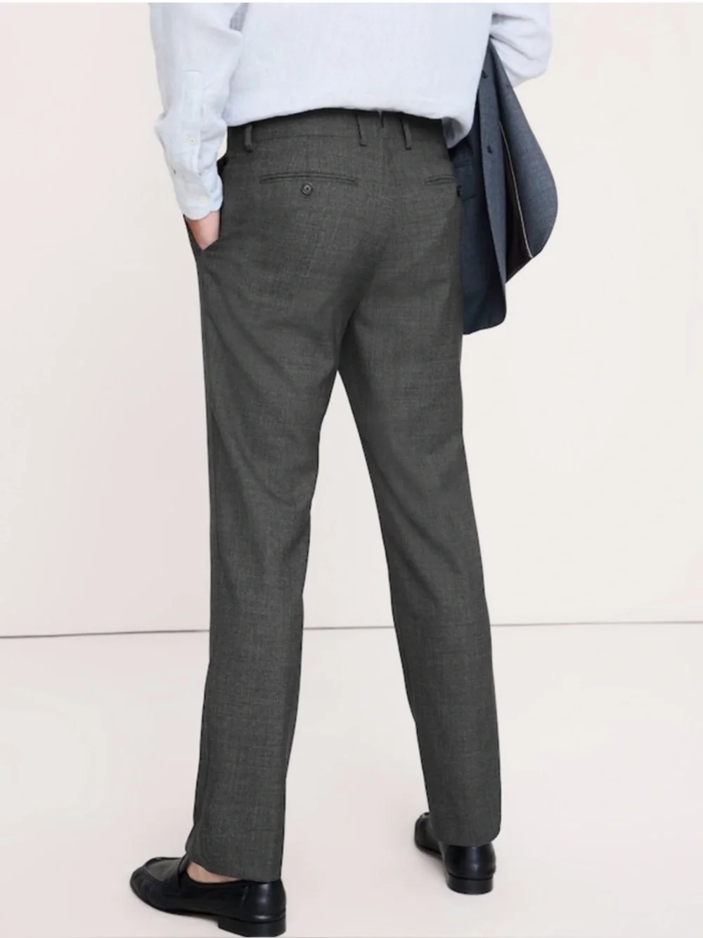 NWT Banana Republic Signature Italian Rustico Charcoal Pant Sz 31 x 32 (#871161)